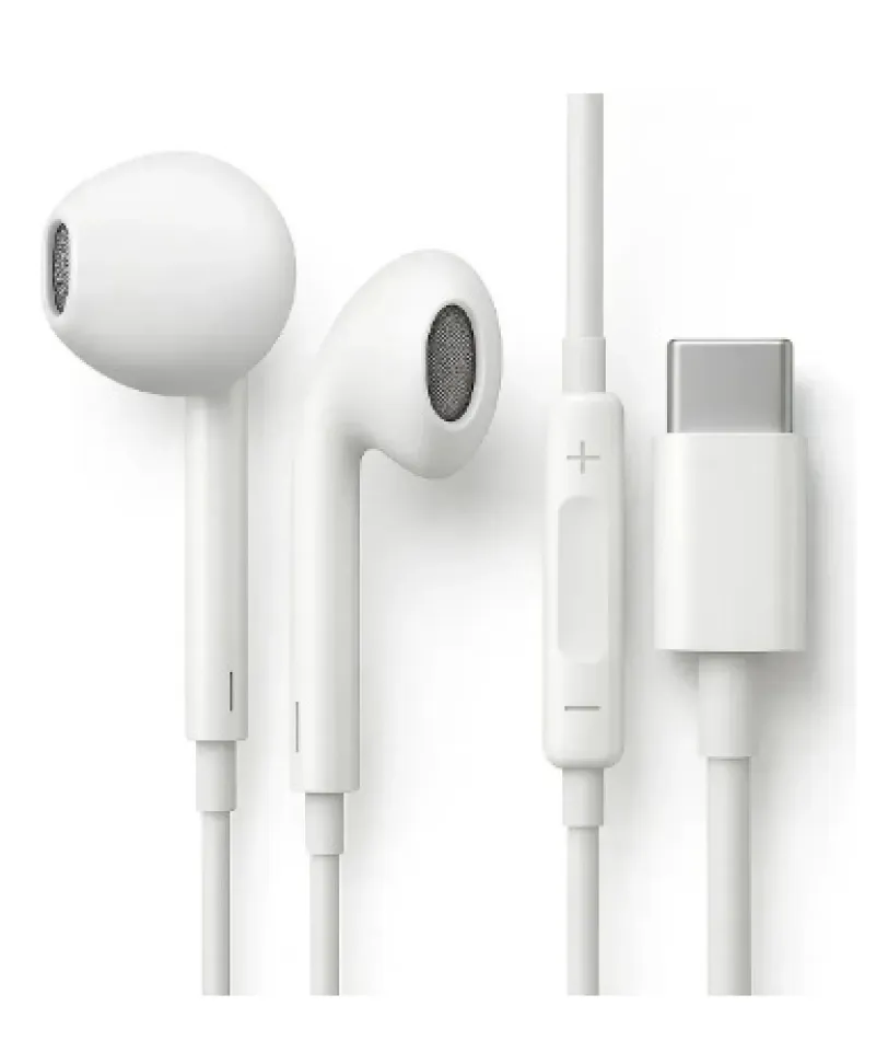 Fones De Ouvido Usb-c Tipo C Com Microfone Integrado Som Estéreo Alta Qualidade Controle De Chamadas
