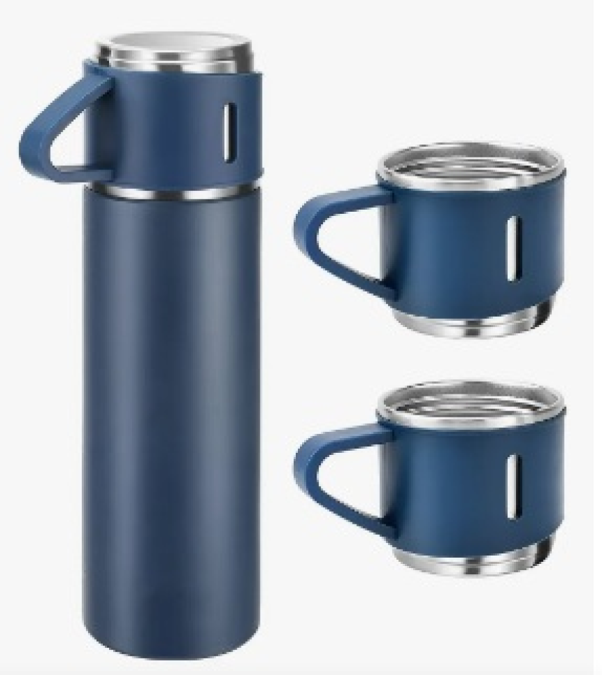 Kit Garrafa Térmica 500ml Vacuum Flask Set C/ 3 Xicaras - #4