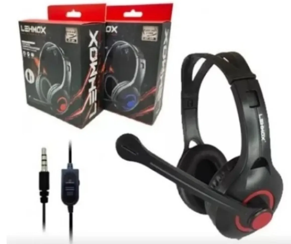 Fone De Ouvido Headset Gamer Lef-1051 - Lehmox Ps3-xbox