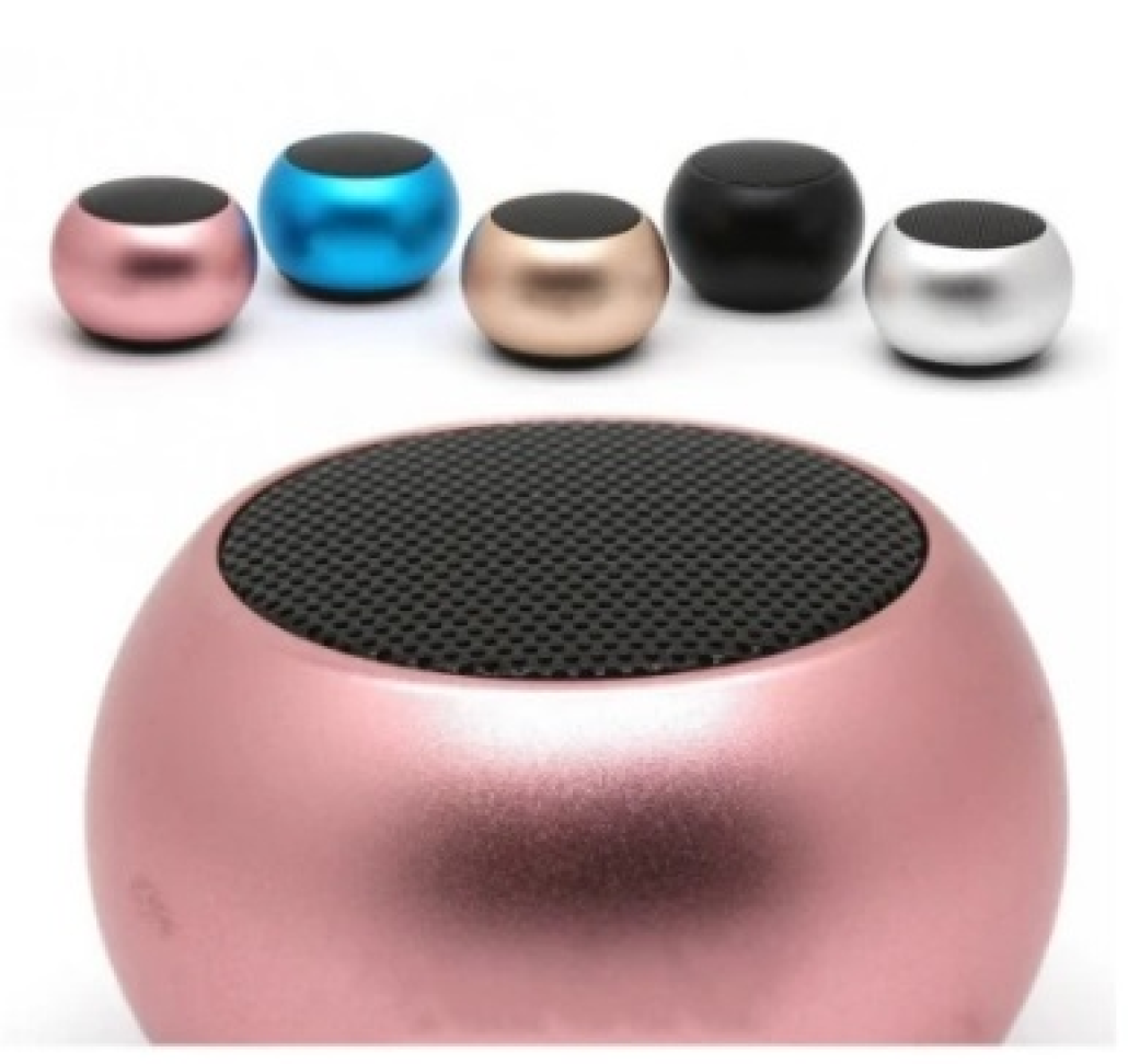 Mini Caixa de Som Bolinha Mini speaker Bluetooth Metalizado