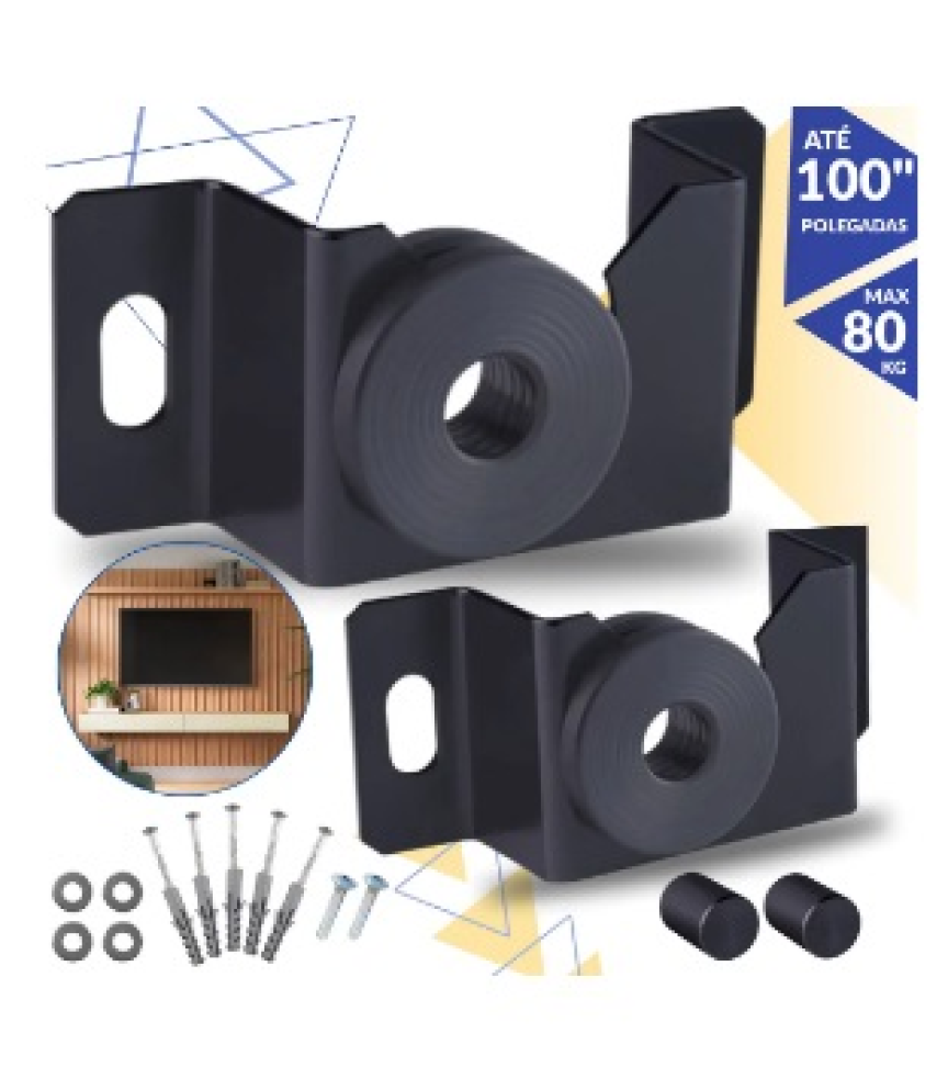 Suporte TV Fixo Universal 10" a 100" Polegadas Forte Para Todas as Marcas