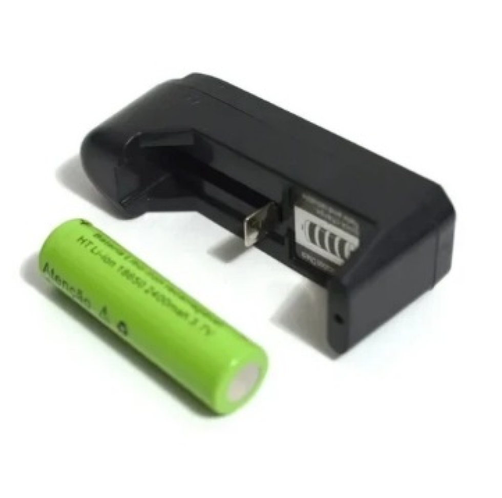 Carregador Bateria Lanterna Tática 16340 14500 123a 18650