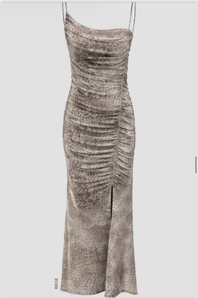 Vestido tule cobra