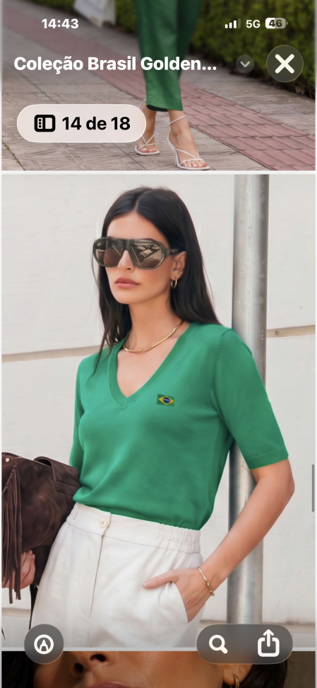 Blusa tricot meia manga