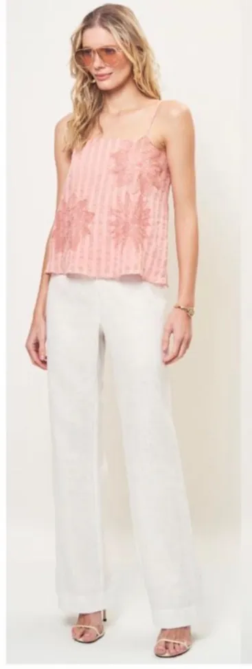 Blusa organza c/detalhe flor - #1