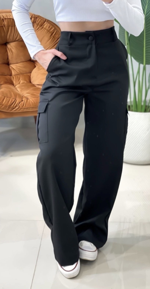 Calça Cargo Preta