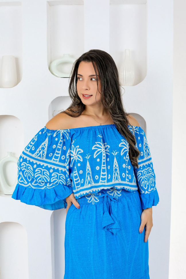 Blusa cigana   viscolinho premium  Veste até 42/44 Alta saída no atacado