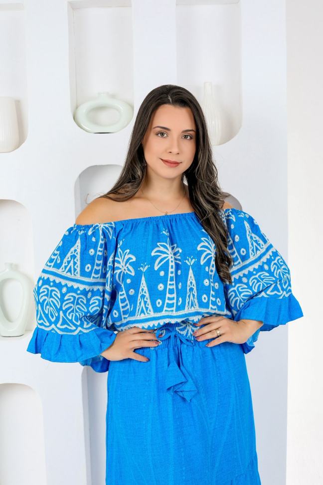 Blusa cigana   viscolinho premium  Veste até 42/44 Alta saída no atacado