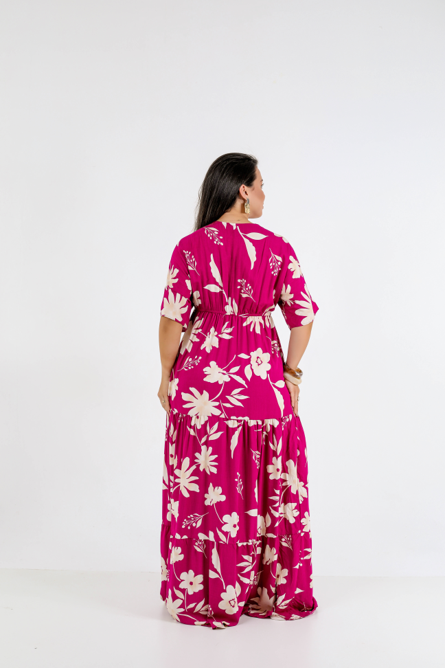 Vestido longo viscolinho premium Veste até 42/44 Alta saída no atacado - #3
