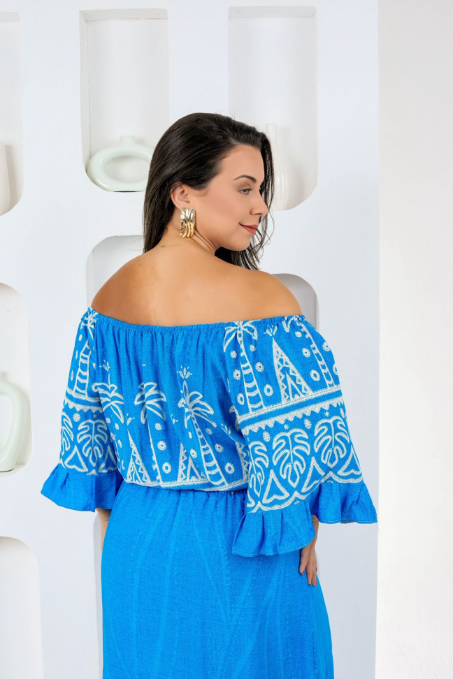 Blusa cigana viscolinho premium Veste até 42/44 Alta saída no atacado - #3