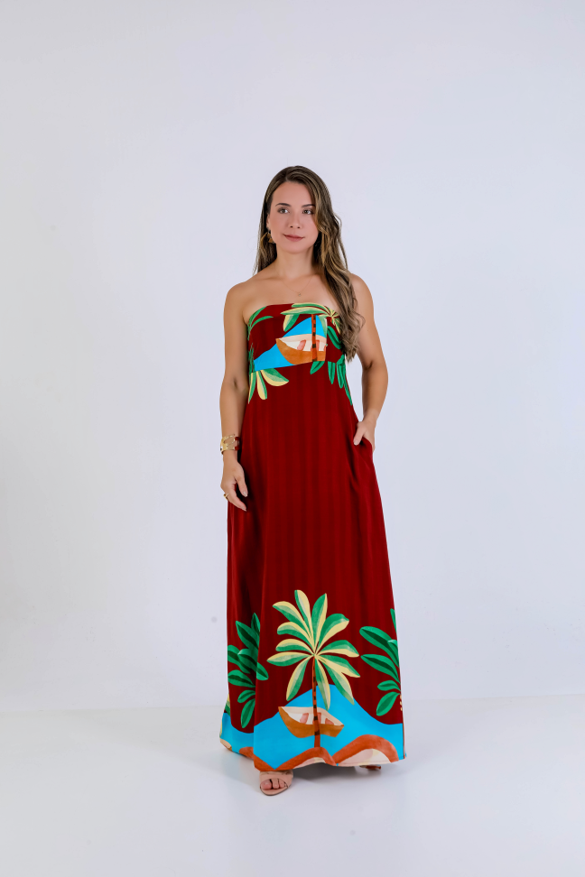 Vestido longo viscolinho premium  Veste até 42/44 Alta saída no atacado