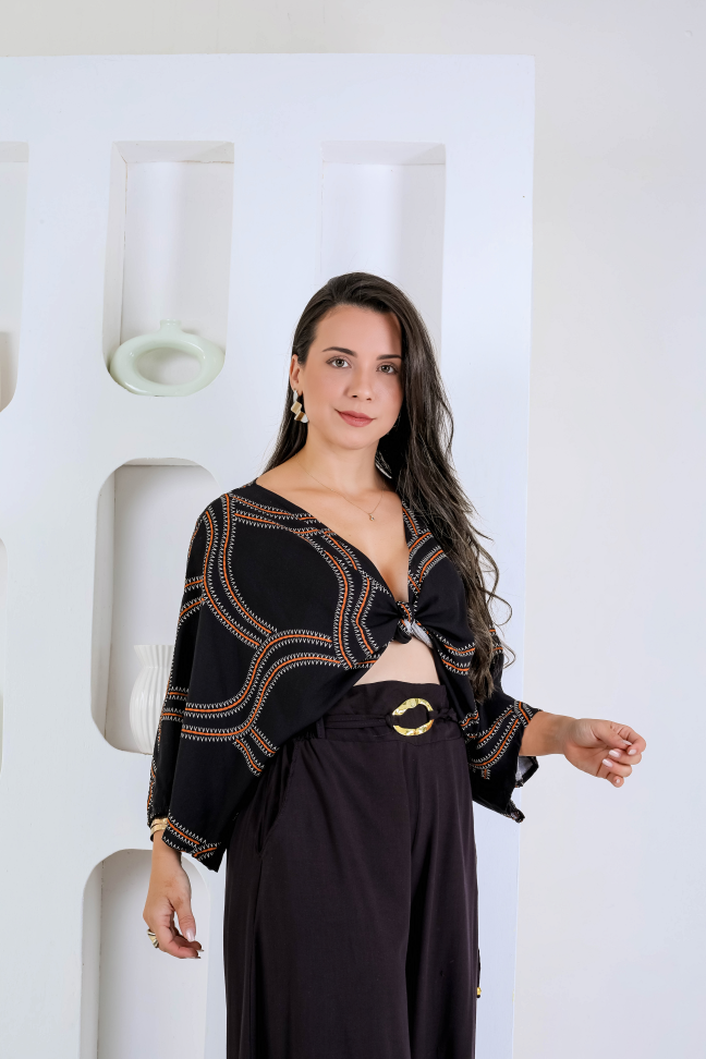 Bata amarração  viscolinho premium  Veste até 42/44 Alta saída no atacado