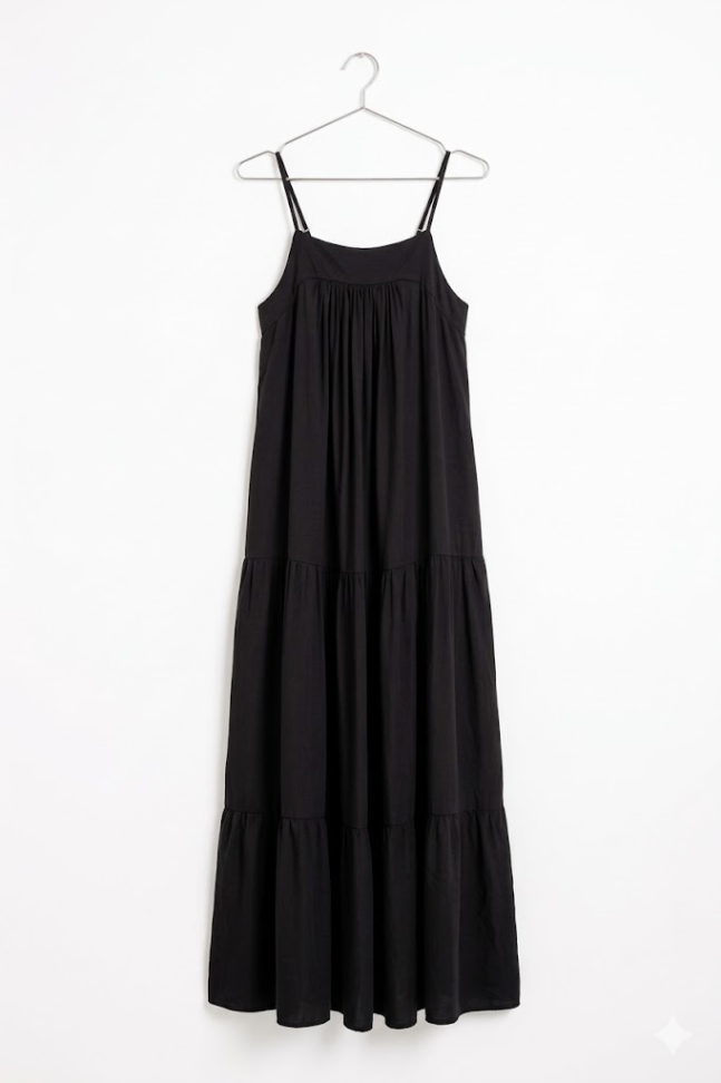 Vestido longo Viscolinho