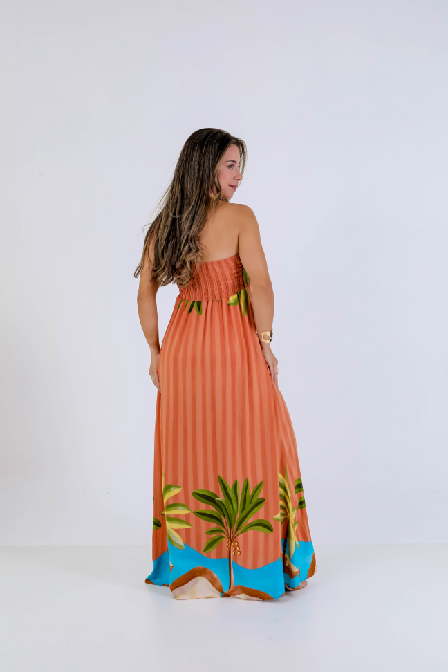Vestido longo viscolinho premium Veste até 42/44 Alta saída no atacado - #3