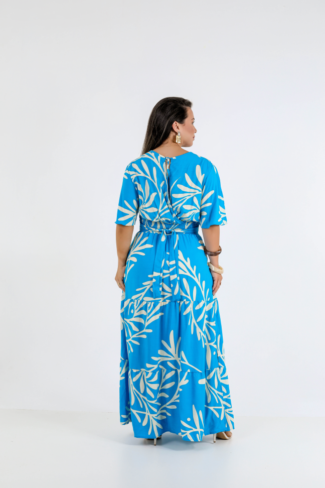 Vestido longo viscolinho premium Veste até 42/44 Alta saída no atacado - #3