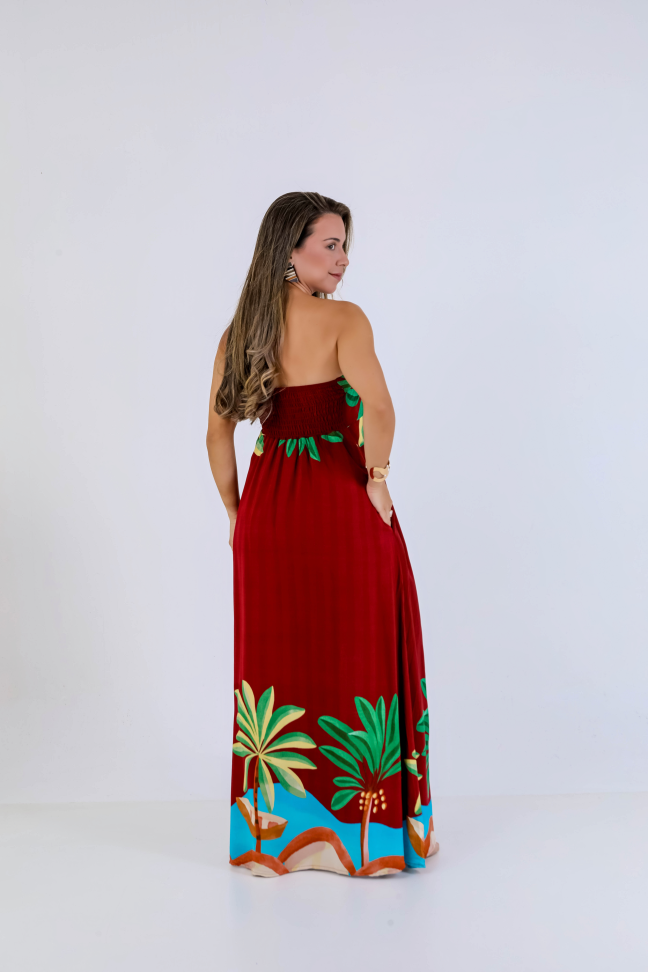 Vestido longo viscolinho premium Veste até 42/44 Alta saída no atacado - #3