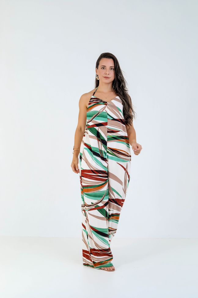 Macacão  Viscolinho Veste até 42/44 Alta saída no atacado