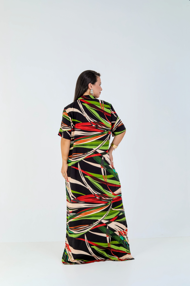 Vestido botão viscolinho premium Veste até 42/44 Alta saída no atacado - #3