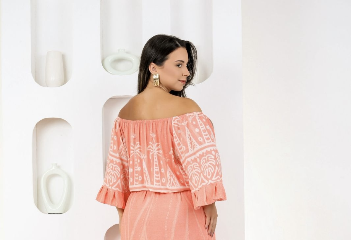 Blusa cigana   viscolinho premium  Veste até 42/44 Alta saída no atacado