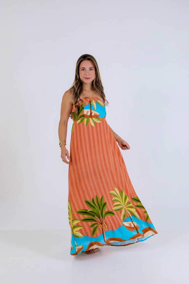 Vestido longo viscolinho premium  Veste até 42/44 Alta saída no atacado