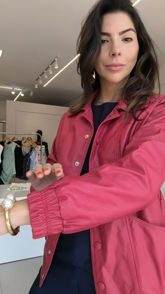 Jaqueta de couro oversize - #4