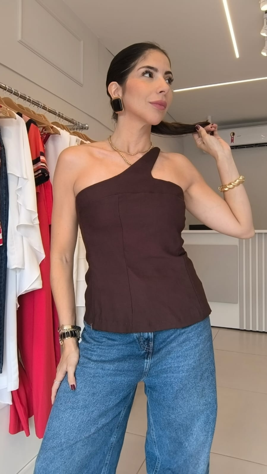 Blusa ombro só com franzido nas costas - #4