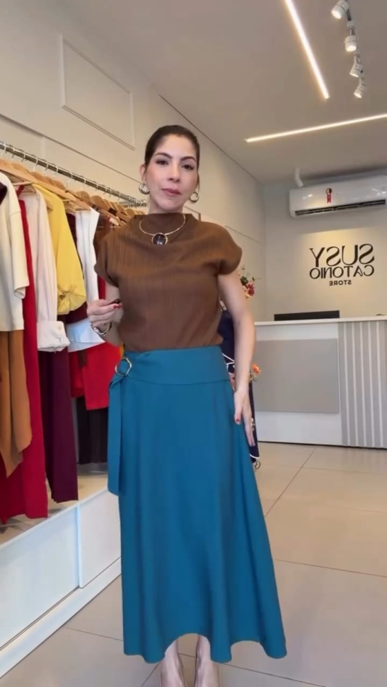 Saia longa aurami com argola - #5