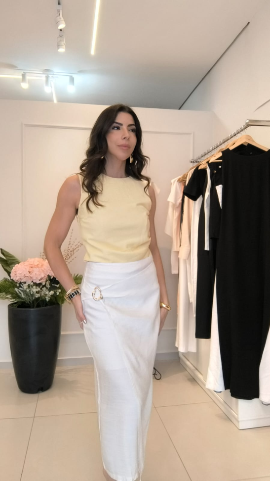 Saia com detalhe dourado na frente - #4