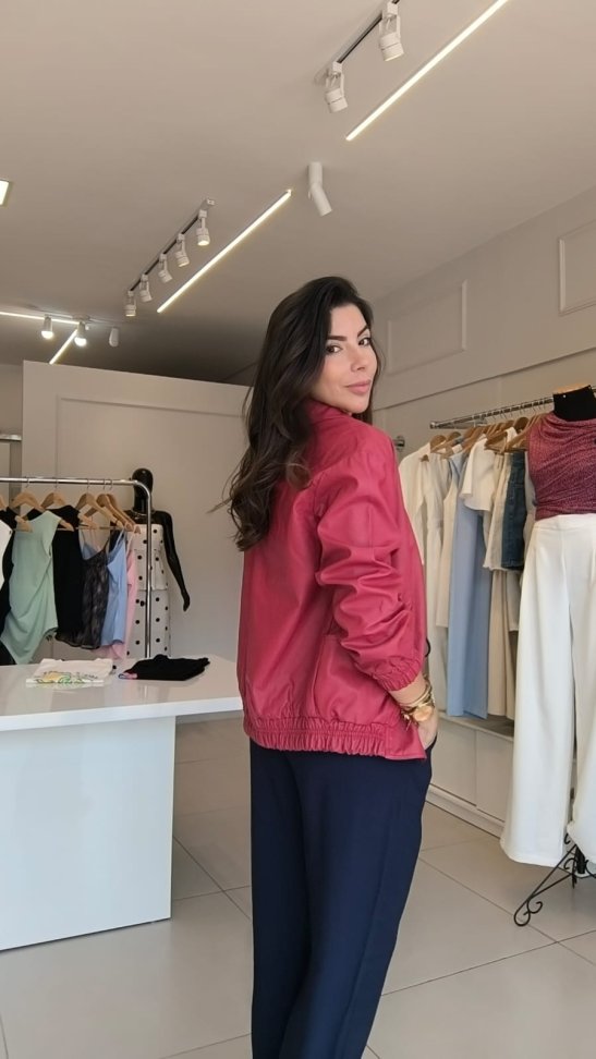 Jaqueta de couro oversize - #5