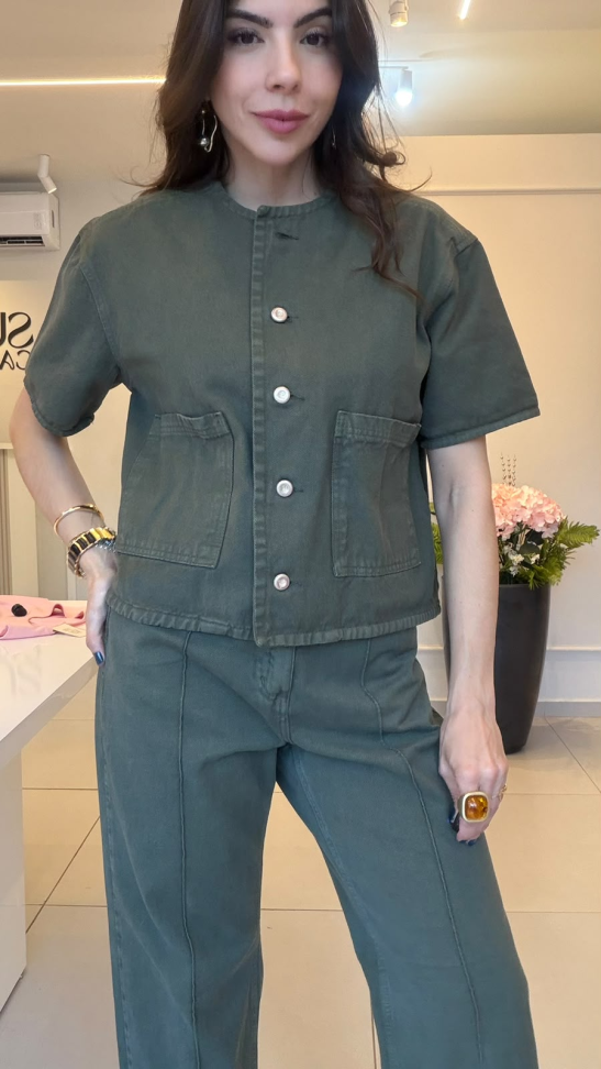 Blusa casaqueto jeans