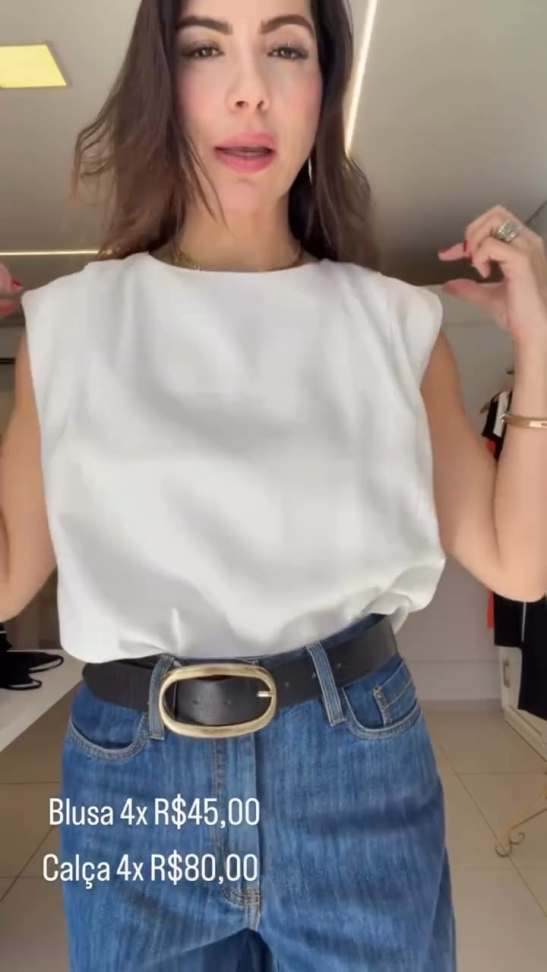 Blusa estilo regata Aurami
