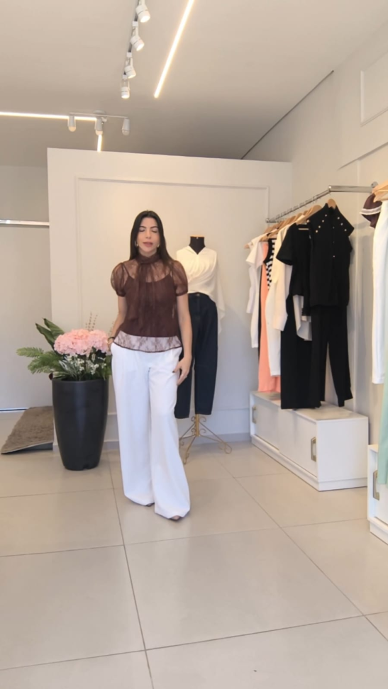 Blusa de renda duas pecas - #3