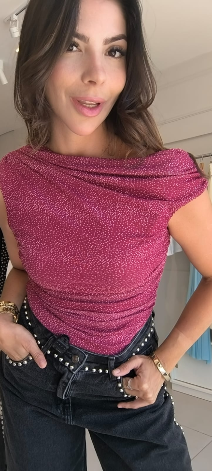 Blusa de poá manu