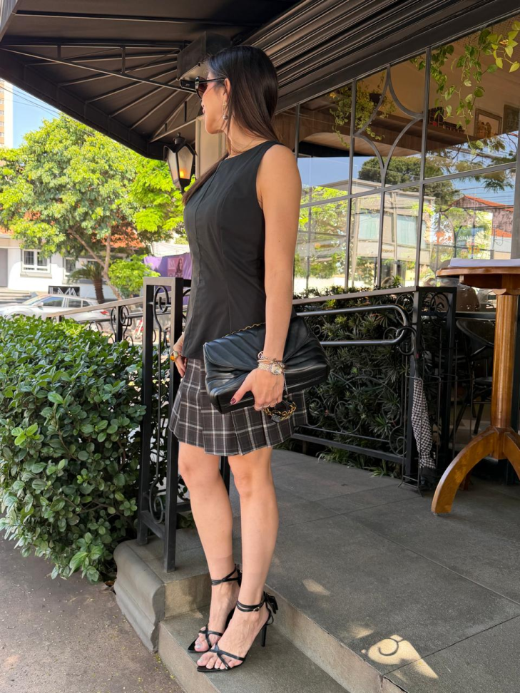 Short Saia Xadrez - #4