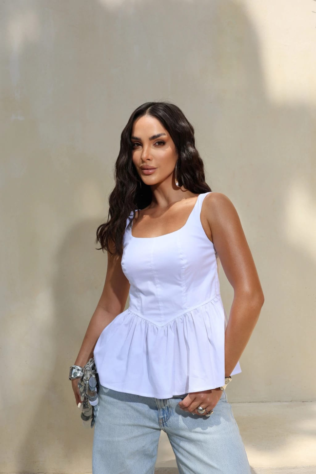 Blusa Bata Peplum
