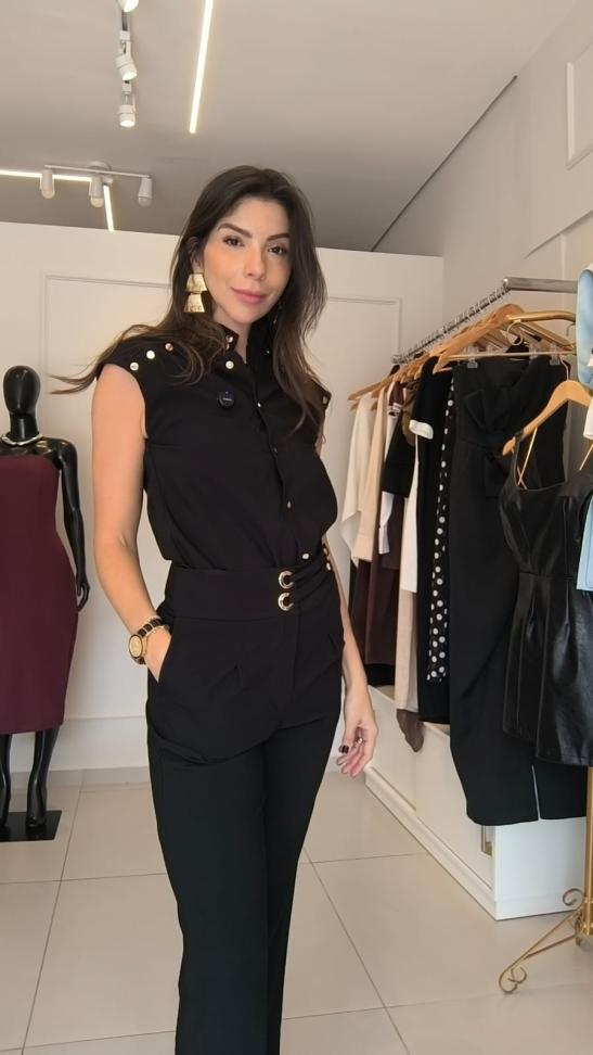 Conjunto de calça de alfaiaataria Laura