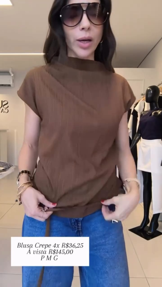 Blusa gola com cinto - #3
