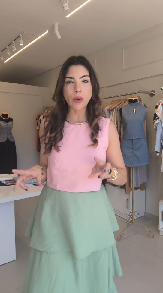 Blusa tipo croped