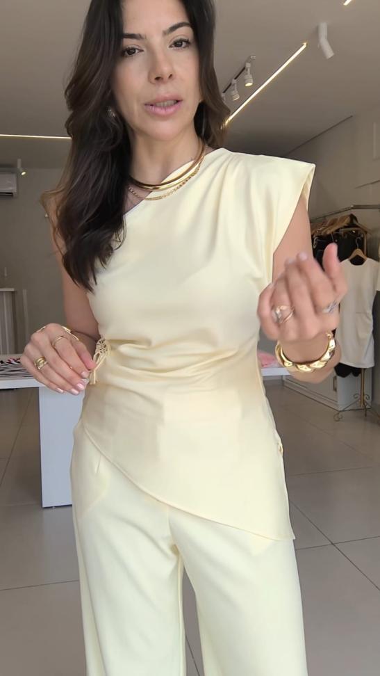 Conjunto Sofia ombro só com bordado - #6