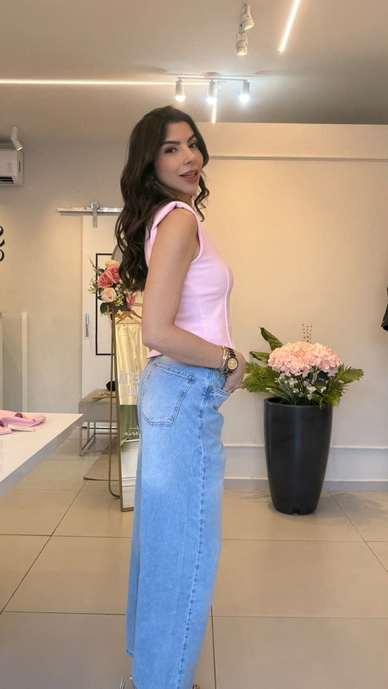 Blusa de malha com ombreiras - #3
