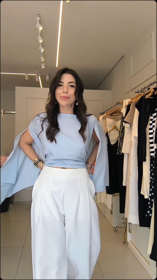 Blusa Capa com Top - #4