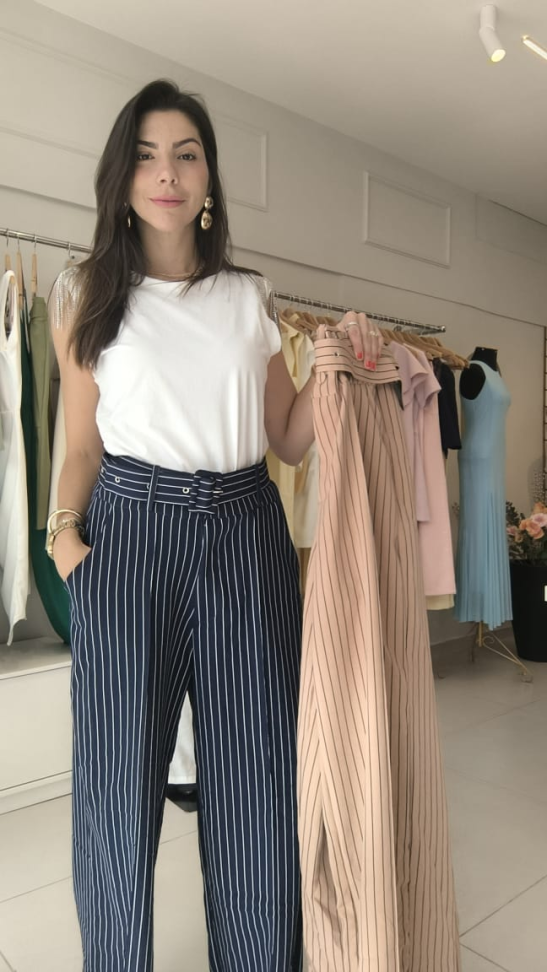 Calça riscada de giz - #3