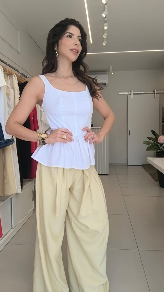 Blusa Bata Peplum