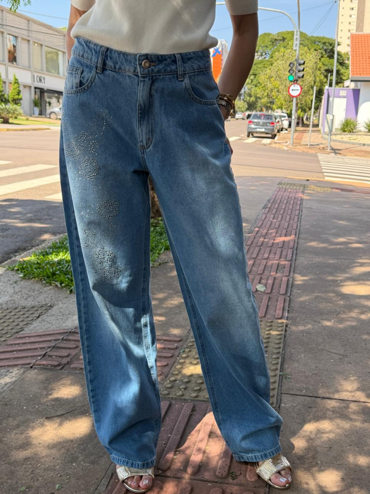 Calça Jeans com brilho