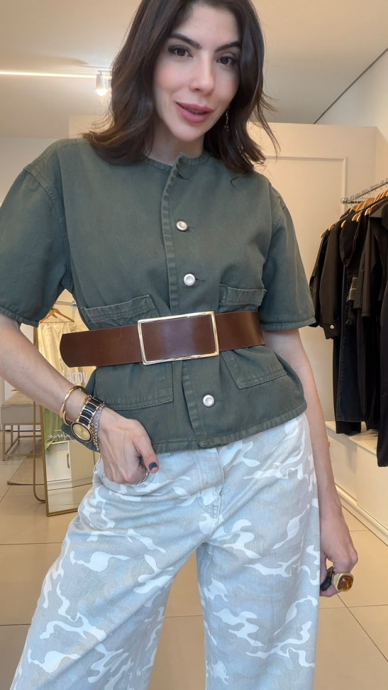 Calça jeans camuflada - #4