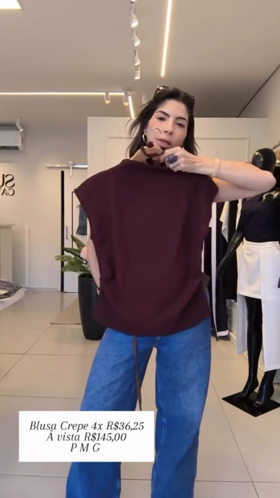Blusa gola com cinto - #4