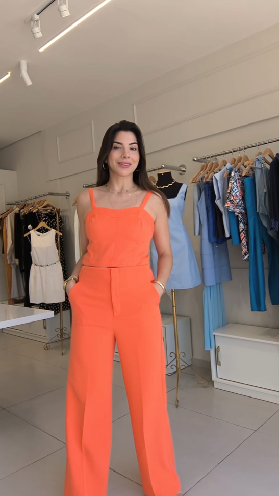 Conjunto de calça Alice com blusa croped - #4