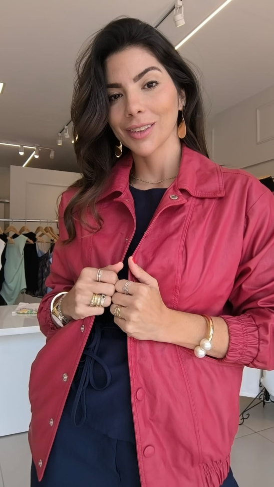 Jaqueta de couro oversize - #3