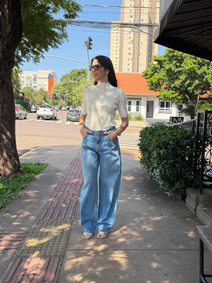 Calça Jeans com brilho