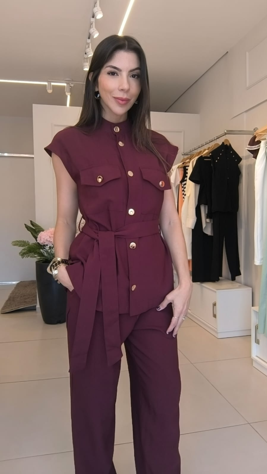 Conjunto de calça Lis com botões - #3